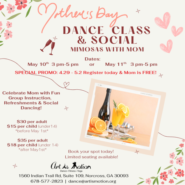 Mother's Day Dance Class and Social